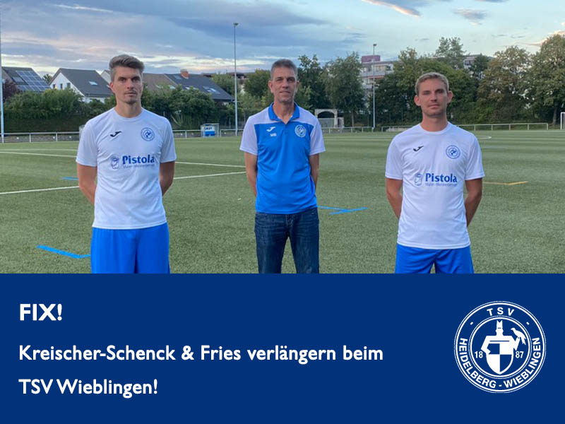Andreas Kreischer-Schenk, Mario Brambach und Timo Fries - TSV Wieblingen Fussball